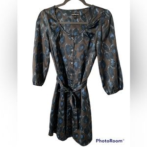 Express belted shirt dress